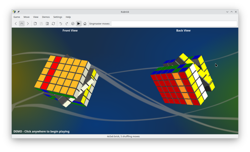 Kubrick, a cool-looking Rubik's cube simulator.